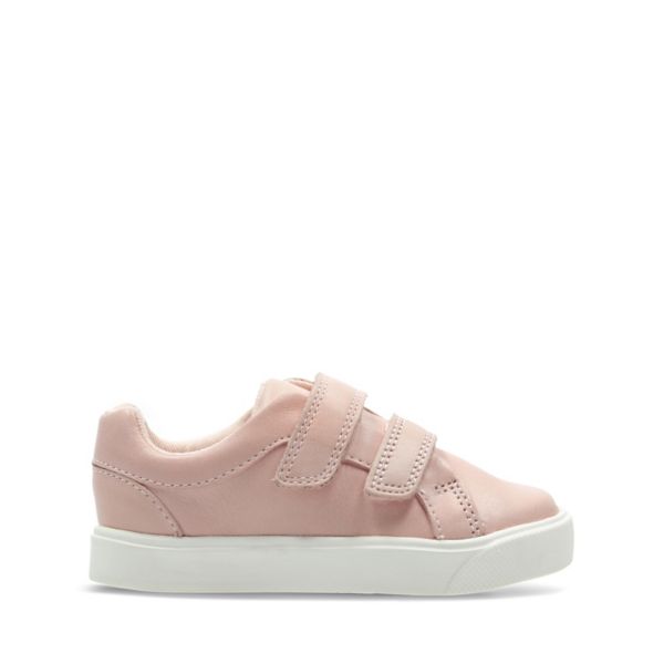 Clarks Girls City Oasis Lo Toddler Trainers Pink | CA-9708562